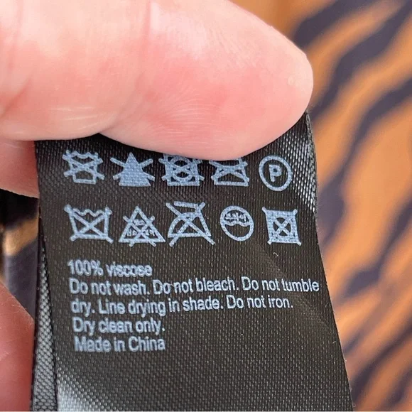 AllSaints animal print slip dress size small - Picture 14 of 14